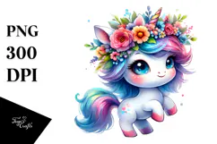 Dancing Baby Unicorn PNG in Style Product Image 1