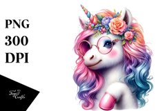 Baby Unicorn with es PNG Product Image 1