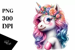 Baby Unicorn with es PNG Product Image 1