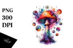 Vibrant Mushroom Tarot PNG Product Image 1