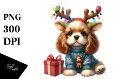 Festive Cocker Spaniel, High-Res PNG Product Image 1