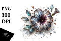 Abstract Shiny Petunia Splash Clipart Product Image 3