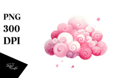 Pinkish Whimsical Cloud PNG Product Image 1