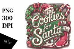 Cookies for Santa Christmas Png Product Image 1