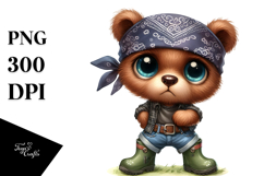 Watercolor Baby Bear Big Eyes Product Image 1