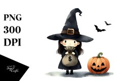 Simple Funny Halloween Witch PNG Product Image 3