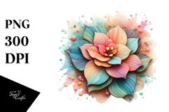 Colorful Begonia Abstract Clipart Product Image 3