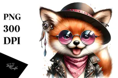 Cute Baby Fox PNG Product Image 1