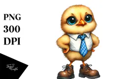 Watercolor Baby Chicken Big Eyes Product Image 1