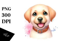 Cute Labrador Retriever, Happy and Bright, PNG Product Image 1