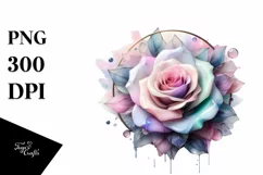 Pastel Shiny Rose, Transparent PNG Product Image 3