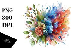 Abstract Vibrant Watercolor PNG Product Image 3