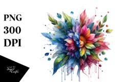 Abstract Vibrant Watercolor PNG Product Image 3