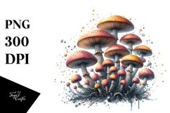 Mushroom Watercolor Splash Product Image 3