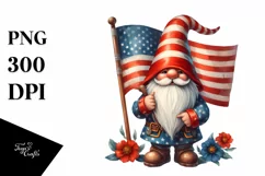 Vintage Gnome Watercolor | Sticker Clipart Product Image 3