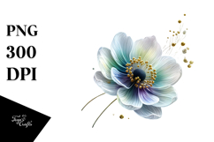 Material Anemone Watercolor Splash PNG Product Image 1