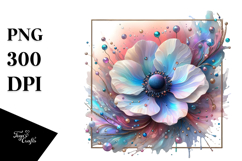 Colorful Diamond Anemone PNG Product Image 1