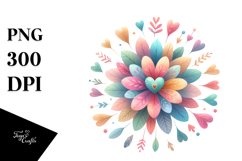 Colorful Boho Flower PNG Product Image 1
