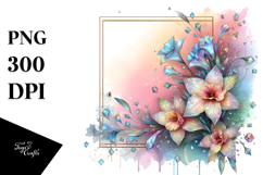 Colorful Diamond Narcissus PNG Product Image 1