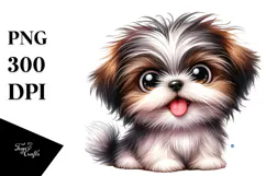 Shih Tzu Cartoon PNG Product Image 1