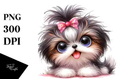 Shih Tzu Cartoon PNG Product Image 1