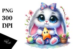 Sitting Star Baby Rabbit PNG Product Image 1