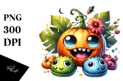 Funny Eyeball Monster with Lollipop, Watercolor Design Product Image 1