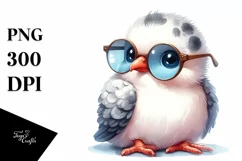 Funny Baby Dove Sunglasses Clipart Product Image 3