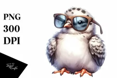 Funny Baby Dove Sunglasses Clipart Product Image 3