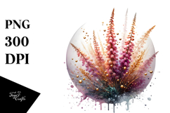 Abstract y Flower Sublimation Clipart Product Image 1