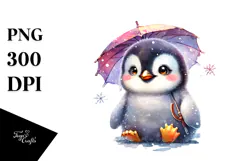 Cute Baby Penguin PNG Product Image 1