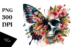 Grungy Spring Butterfly PNG Product Image 1