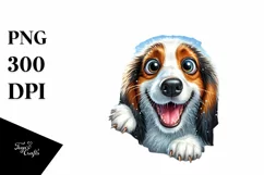 Cute Funny Furry Basset Hound Clipart Product Image 1