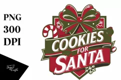 Retro Cookies for Santa Png Product Image 5