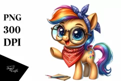 Funny Baby Pony Bandana es Clipart Product Image 1