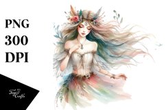 Boho Fairy Watercolor Art Product Image 3