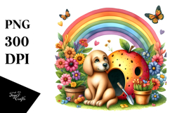 Illustration of DOG House Made of Large Fruit | Clipart Product Image 1