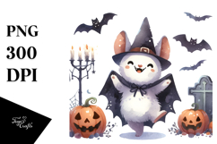 Funny Halloween Bat, Simple PNG Product Image 1