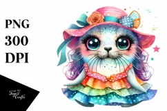 Layered Baby Seal for Summer | Sublimation Clipart Product Image 1