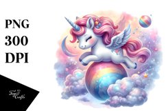 Bouncing Unicorn Clipart Product Image 3