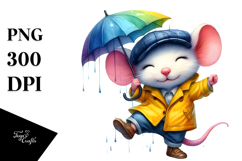 Dancing Baby Mouse with Cool Haircut, PNG Product Image 1