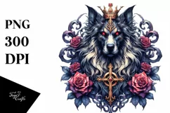 Gothic Dog Watercolor | Summer Clipart Product Image 1