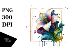 Colorful Snowdrop PNG Product Image 1