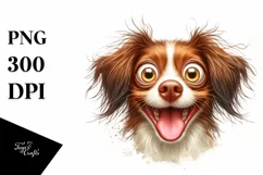 Funny Brittany with Big Eyes and Smiling | Sublimation | Product Image 1