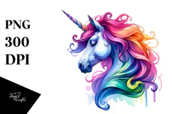 Vibrant Unicorn in Style PNG Product Image 1