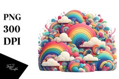 Colorful Rainbow Clouds | Clipart Product Image 1