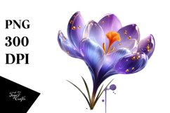 Fresh Crocus Clipart Set Product Image 1