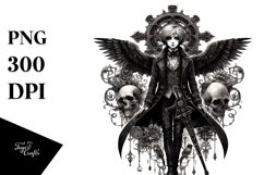 Detailed Gothic Boy Sublimation Clipart Product Image 3