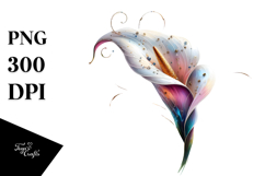 Calla Lily with Metalic Insertions PNG Product Image 1