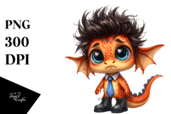 Confused Funny Dragon Tie | Clipart Product Image 1